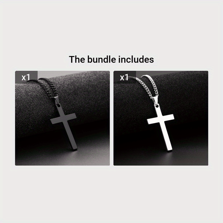 Black Cross Necklace