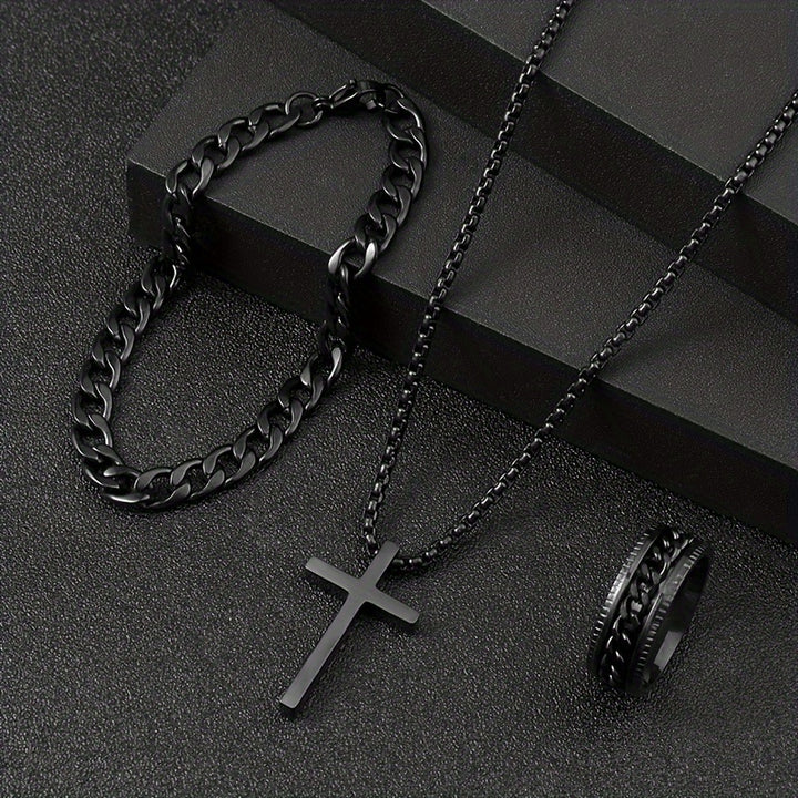 3pcs Men's Cross Set